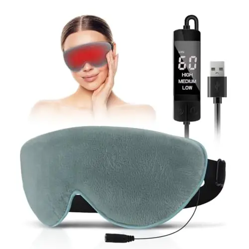 KOVNLO USB electric heated eye mask for dry eyes and styes