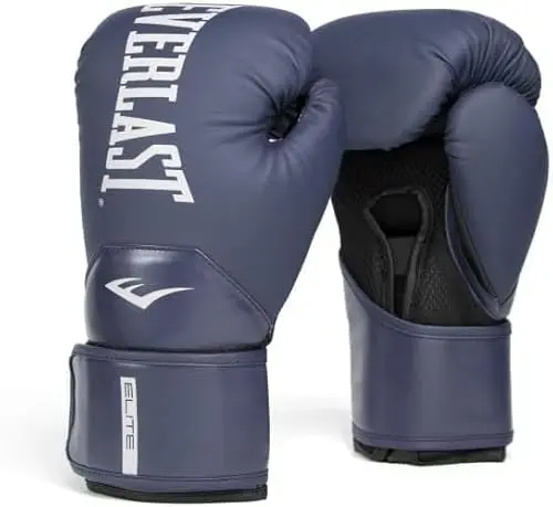 Everlast Elite 2 Boxing Gloves in navy blue