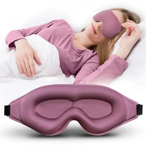 Clbxzwc sleep mask with double-layer memory sponge for lash extensions