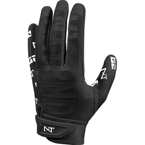 Nxtrnd G2 Pro football gloves with extended palm grip and durable construction