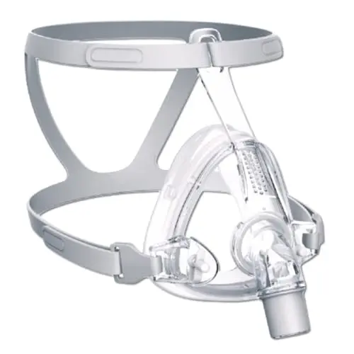Viohead full face CPAP mask with 360-degree elbow and soft headgear