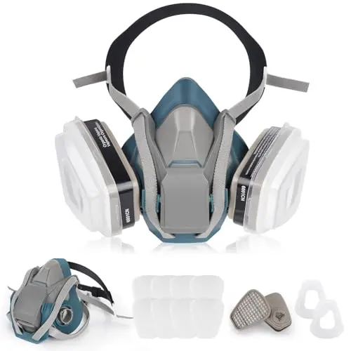 NBWAN half face respirator with 6001 filters