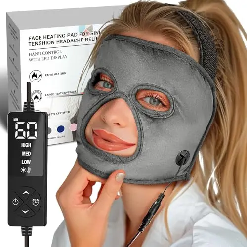 CREATRILL full coverage heated face mask for sinus relief