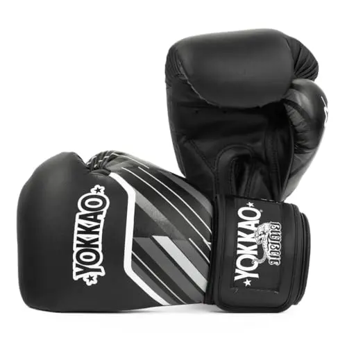 Yokkao Essential Muay Thai boxing gloves in black