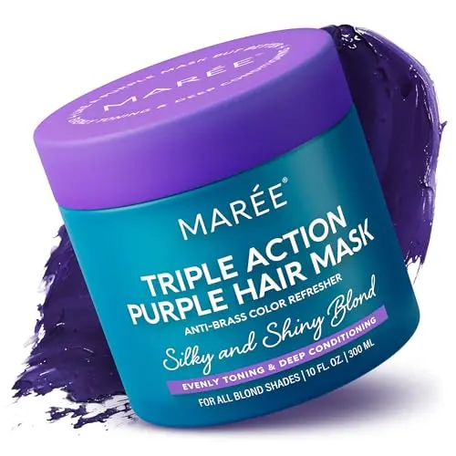 MAREE Purple Hair Mask with keratin packaging