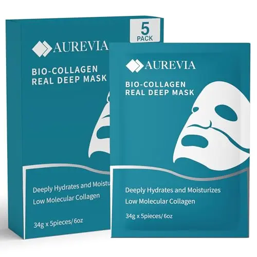 AUREVIA Bio-Collagen Hydrogel Face Masks for nourishing skincare