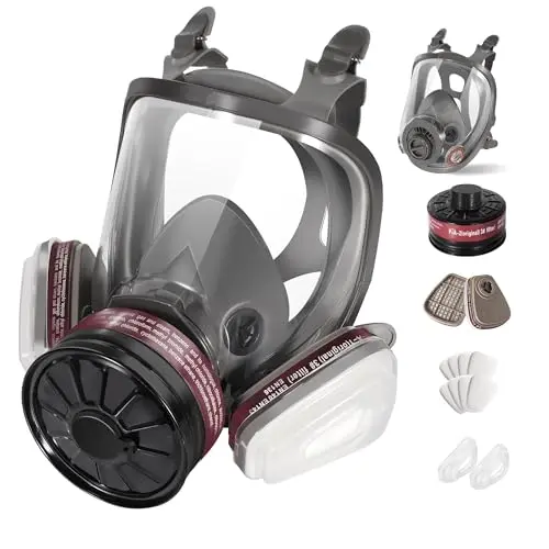 SLJHL full face gas mask with multicolor design and filters