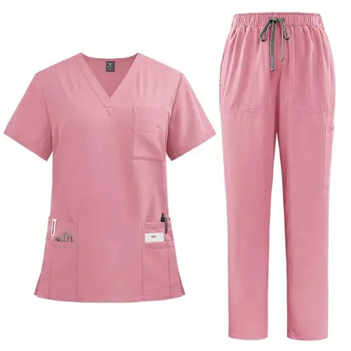 YLDBWDX women's scrub set with cargo pants