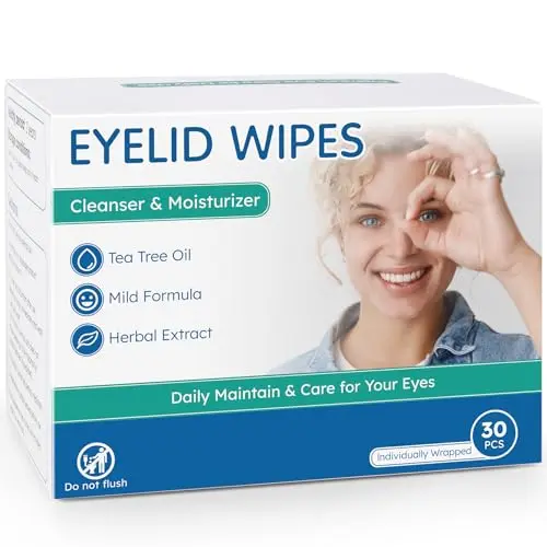 Linzercin Eyelid Cleansing Wipes for dry eye and blepharitis