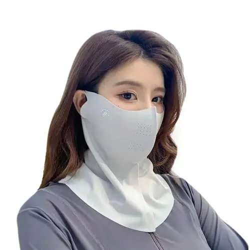 Vanolu ice silk sun protection face mask with ear loops