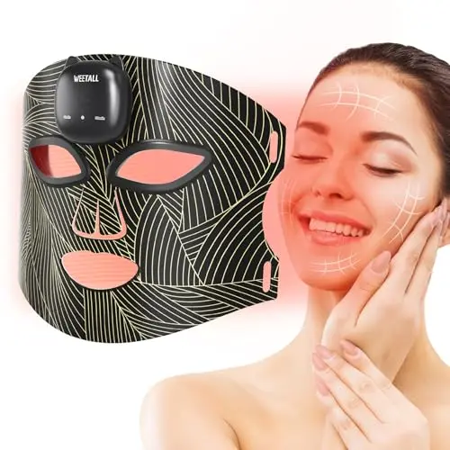WEETALL FDA-cleared red light therapy mask with detachable design