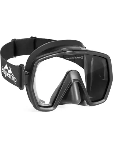 Supertrip frameless scuba diving mask with fabric strap