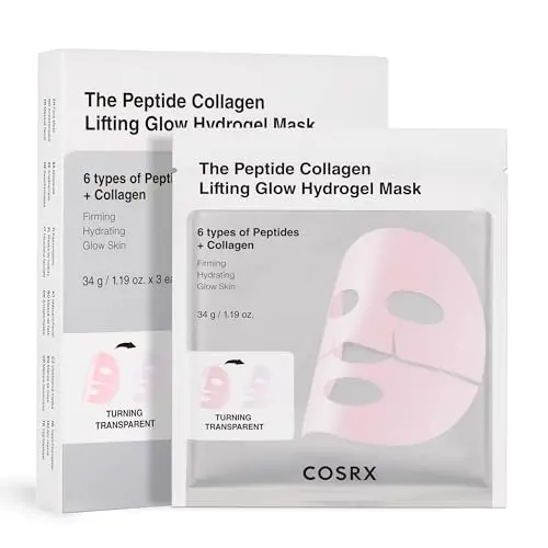COSRX pink peptides collagen lifting hydrogel face mask