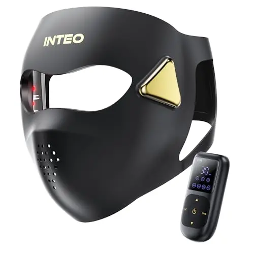 INTEO red light therapy mask with 4D curved design on face