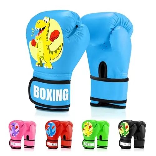 YORWHIN kids boxing gloves with professional padding and secure wrist straps