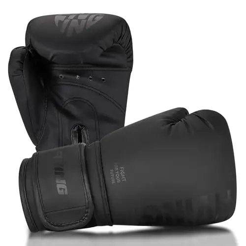 FIVING kids boxing gloves with synthetic leather exterior and foam padding