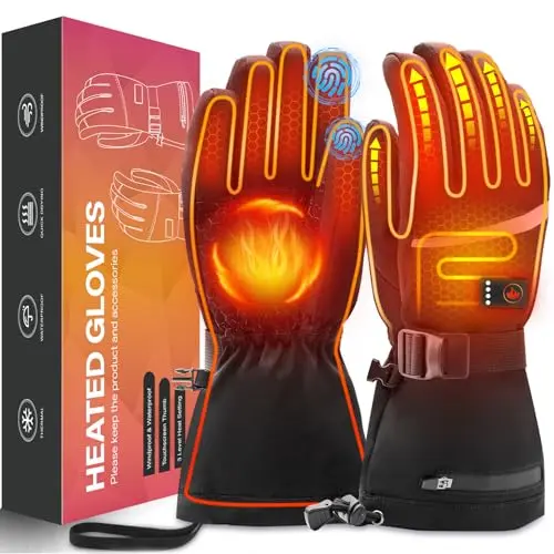 Waestcia heated gloves with clear battery indicator display
