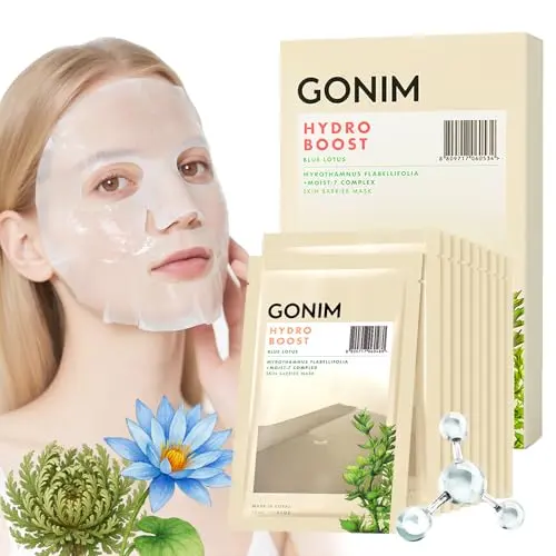 GONIM Korean sheet mask with hyaluronic acid serum for glowing skin