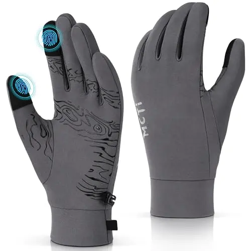 MCTi lightweight gloves liners with conductive microfiber for hiking