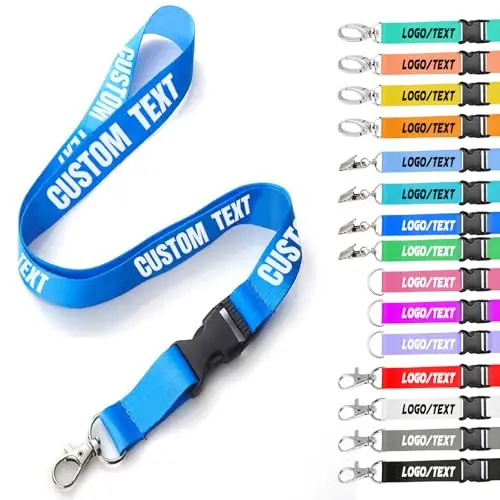 UDARK custom lanyard with bulk customization and heat transfer printing